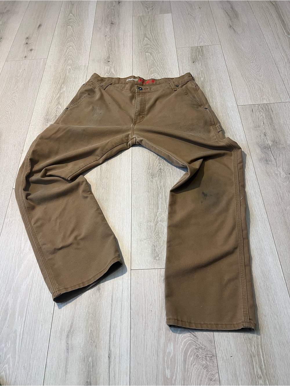 Dickies Tan Work Chinos - Classic Straight Fit